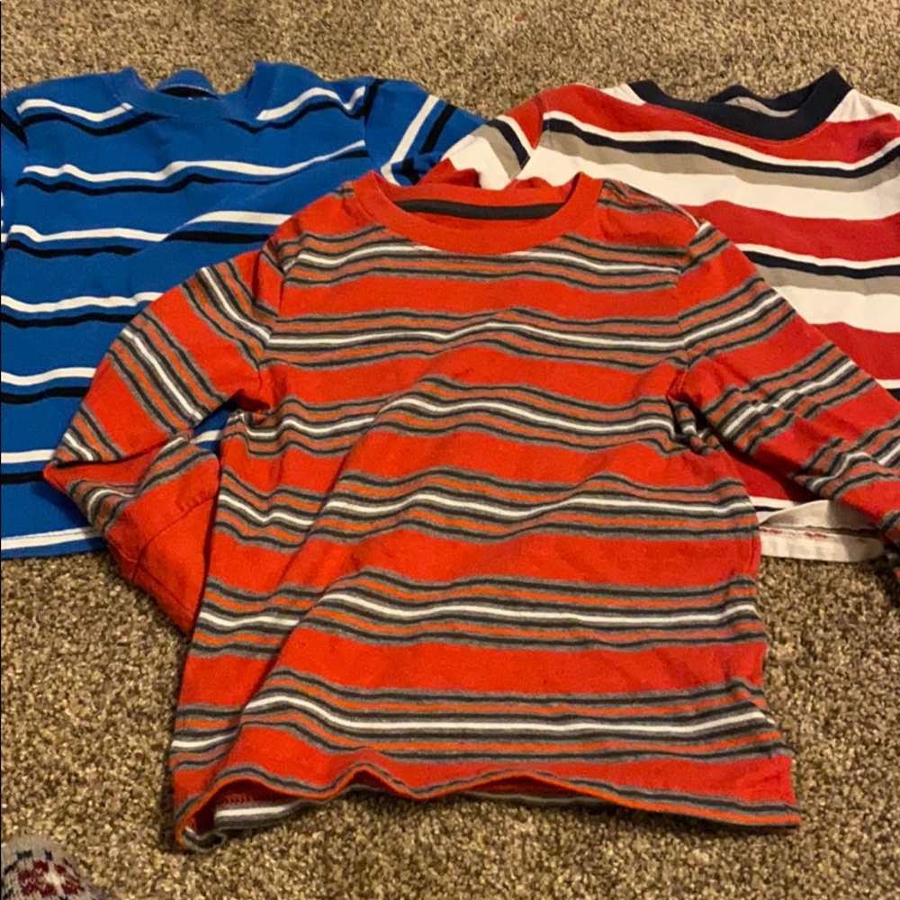 4T striped shirts